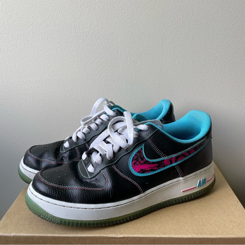 Nike Air Force 1 Miami Nights ‘07 Size 9 Lv8 Sneakers Worn a few times. - Picture 2 of 10